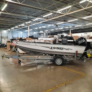 Visboot met Mercury ME75LBSP en Pega 1350 boottrailer, Lund, 1675 Pro